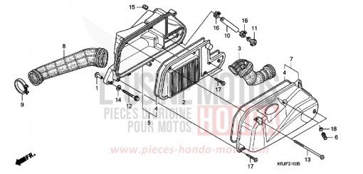 FILTRE A AIR (FES1253-5) (FES1503-5) FES1253 de 2003